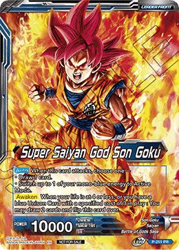 Super Saiyan God Son Goku // SSGSS Son Goku, Soul Striker Reborn (Gold Stamped) (P-211) [Promotion Cards] | Pegasus Games WI