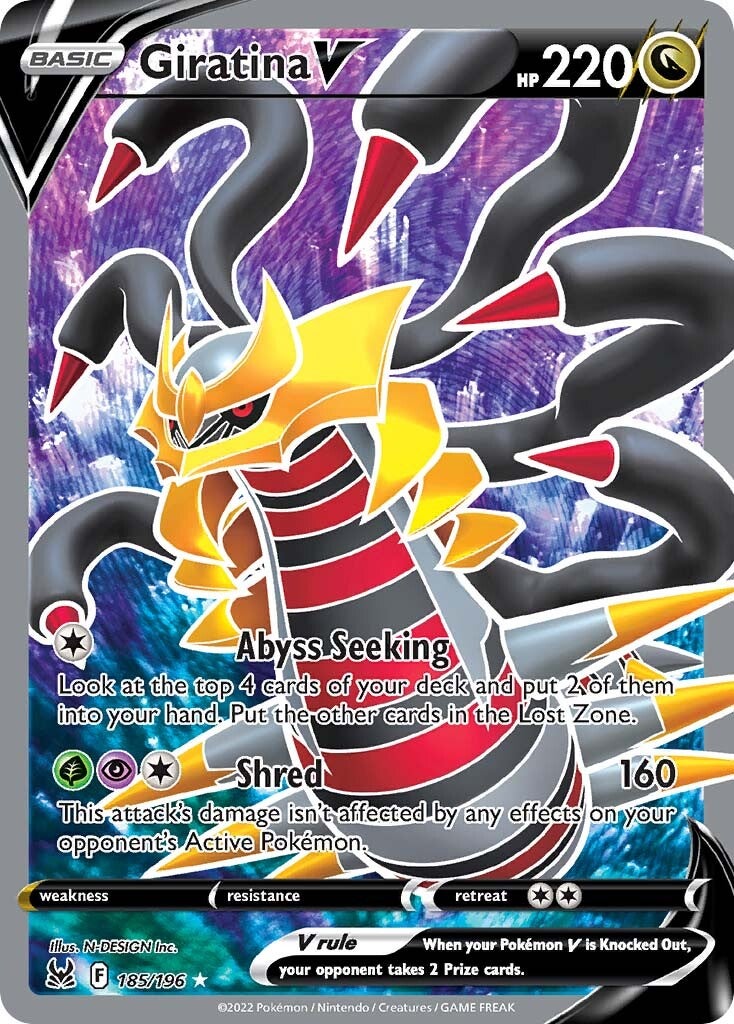 Giratina V (185/196) [Sword & Shield: Lost Origin] | Pegasus Games WI