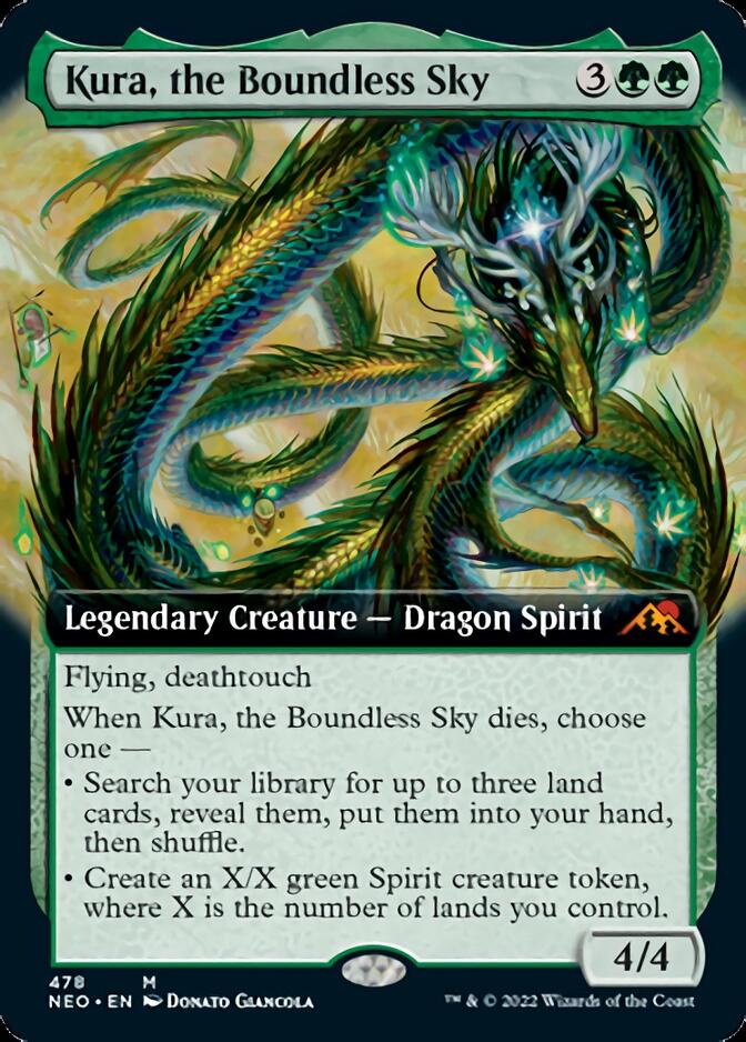 Kura, the Boundless Sky (Extended Art) [Kamigawa: Neon Dynasty] | Pegasus Games WI