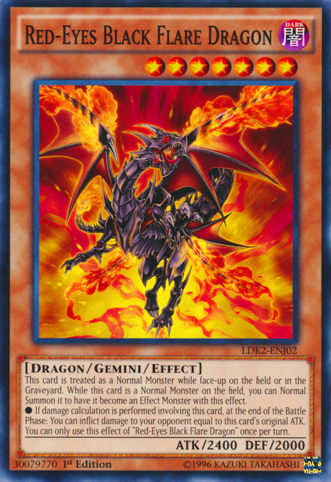 Red-Eyes Black Flare Dragon [LDK2-ENJ02] Common | Pegasus Games WI