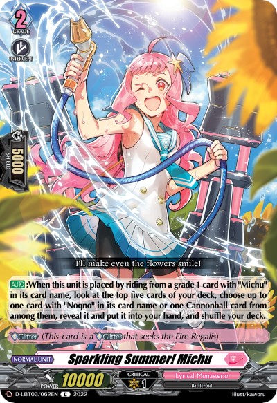 Sparkling Summer! Michu (D-LBT03/062EN) [Lyrical Monasterio: Summertime Memories!] | Pegasus Games WI