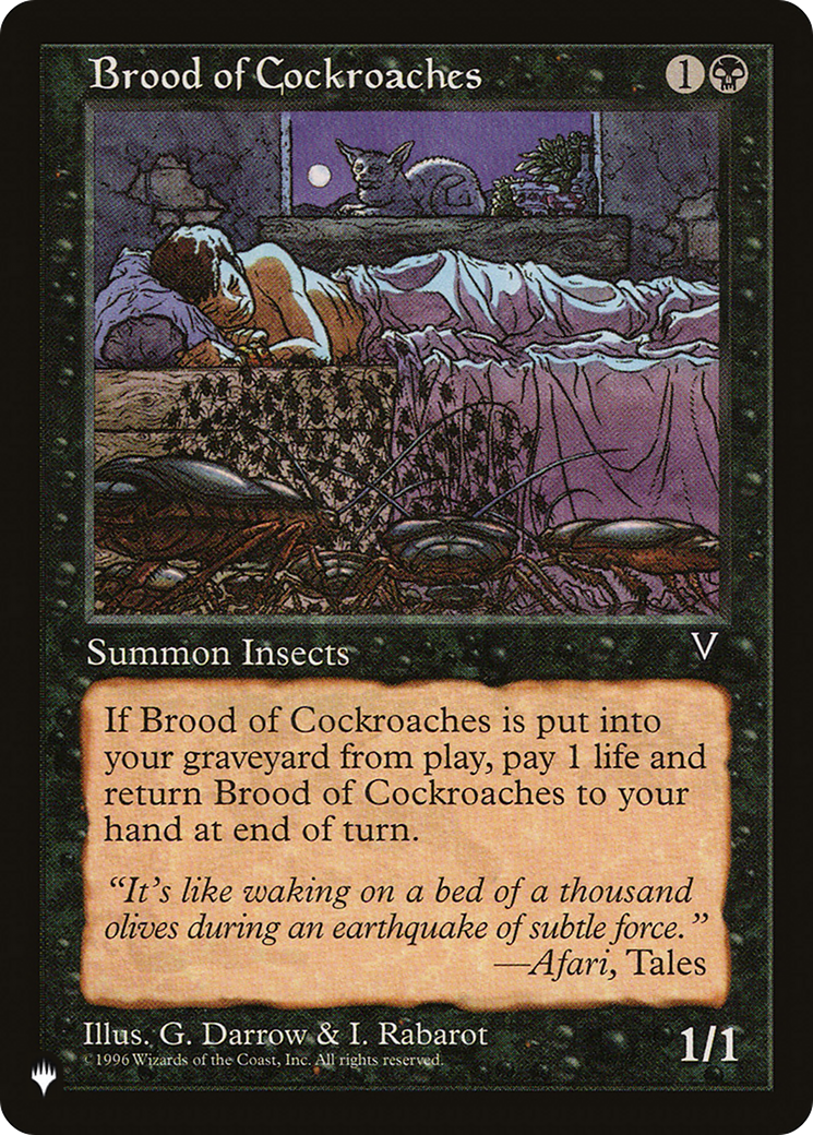 Brood of Cockroaches [The List] | Pegasus Games WI