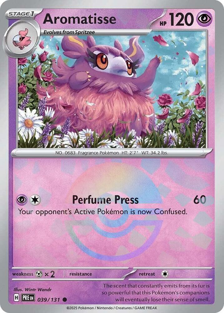 Aromatisse (039/131) (Poke Ball Pattern) [Scarlet & Violet: Prismatic Evolutions] | Pegasus Games WI