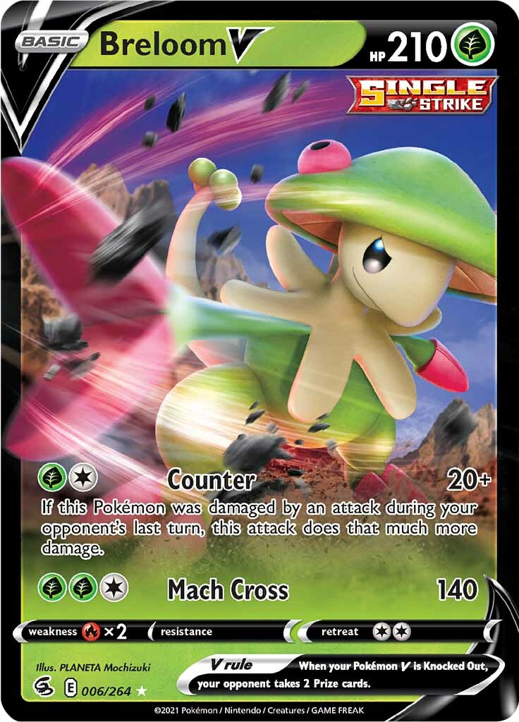 Breloom V (006/264) [Sword & Shield: Fusion Strike] | Pegasus Games WI