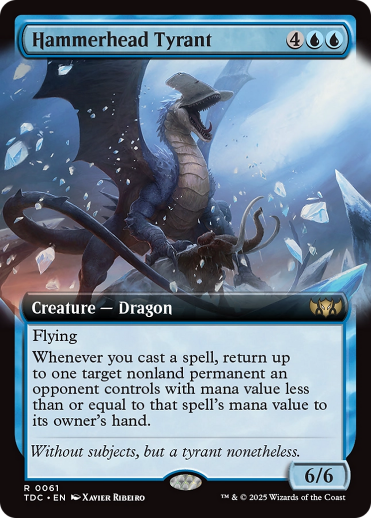 Hammerhead Tyrant (Extended Art) [Tarkir: Dragonstorm Commander] | Pegasus Games WI