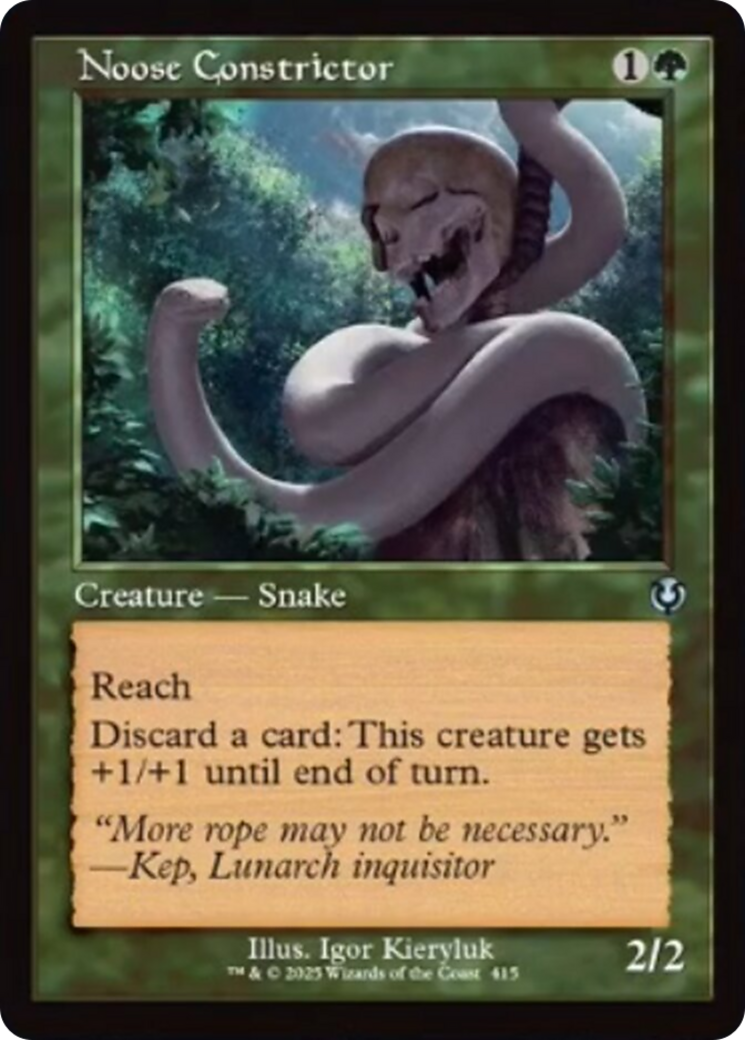 Noose Constrictor (Retro Frame) [Innistrad Remastered] | Pegasus Games WI