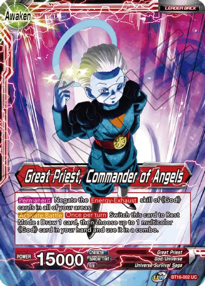 Great Priest // Great Priest, Commander of Angels (BT16-002) [Realm of the Gods] | Pegasus Games WI