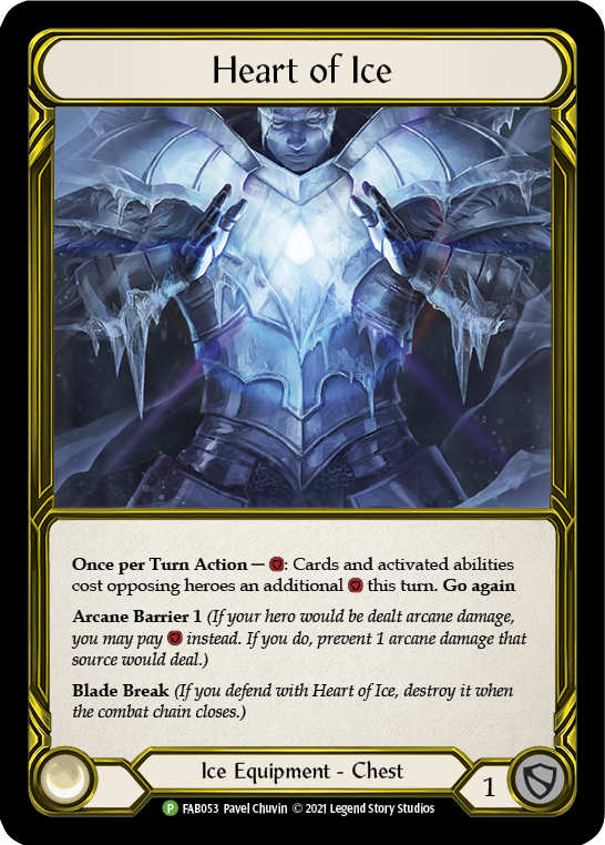 Heart of Ice (Golden) [FAB053] (Promo)  Cold Foil | Pegasus Games WI
