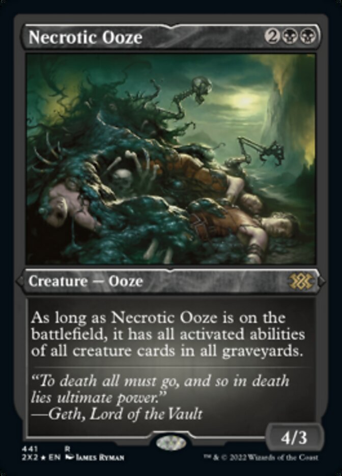Necrotic Ooze (Foil Etched) [Double Masters 2022] | Pegasus Games WI