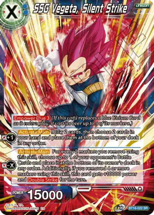 SSG Vegeta, Silent Strike (BT16-022) [Realm of the Gods] | Pegasus Games WI