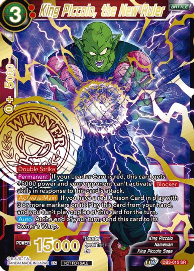 King Piccolo, the New Ruler (Alternate Art Set 2021 Vol. 3) (DB3-015) [Tournament Promotion Cards] | Pegasus Games WI