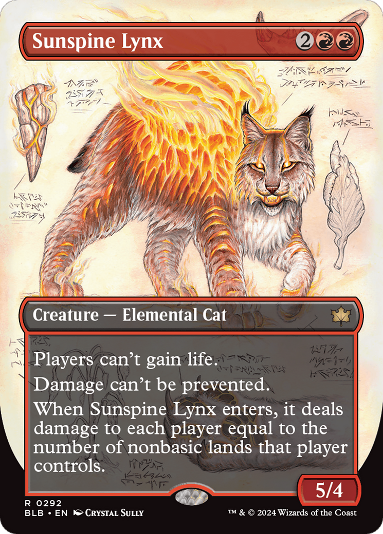 Sunspine Lynx (Borderless) [Bloomburrow] | Pegasus Games WI
