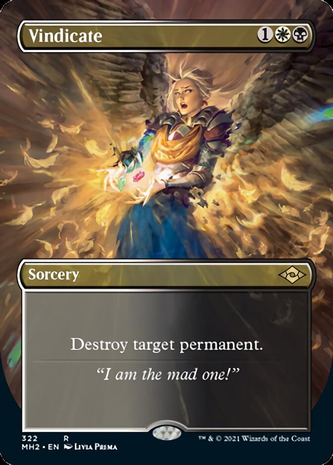 Vindicate (Borderless Alternate Art) [Modern Horizons 2] | Pegasus Games WI