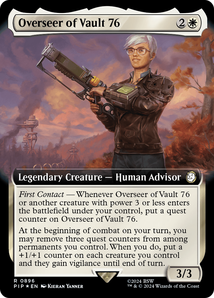 Overseer of Vault 76 (Extended Art) (Surge Foil) [Fallout] | Pegasus Games WI