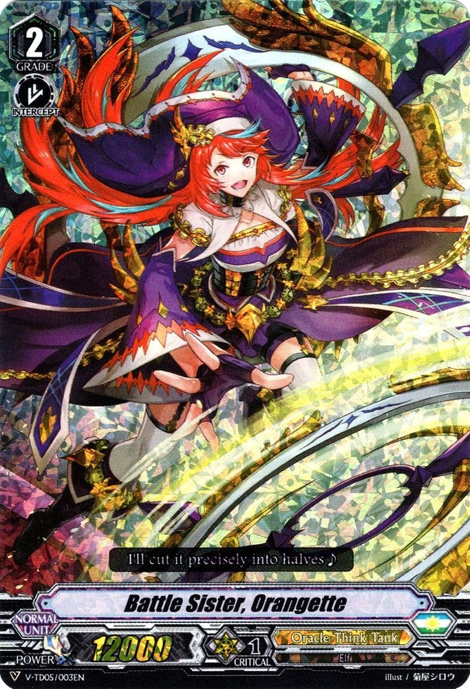 Battle Sister, Orangette (Parallel Foil) (V-TD05/003EN) [Misaki Tokura] | Pegasus Games WI