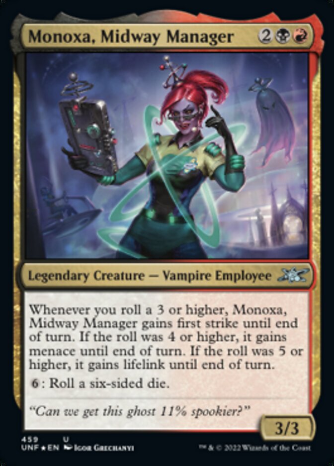 Monoxa, Midway Manager (Galaxy Foil) [Unfinity] | Pegasus Games WI