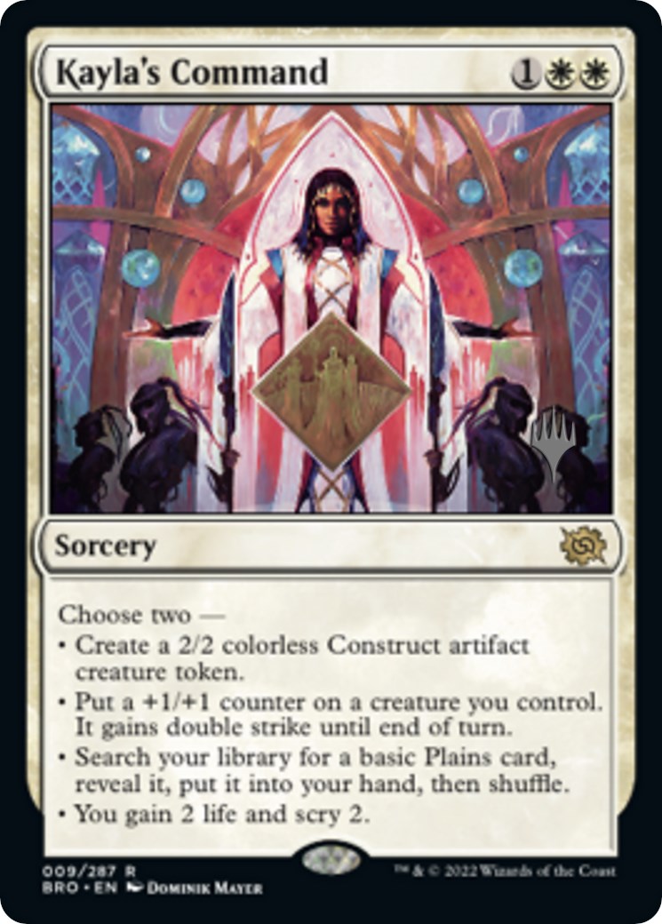 Kayla's Command (Promo Pack) [The Brothers' War Promos] | Pegasus Games WI