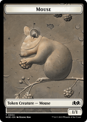 Mouse // Food (0010) Double-Sided Token [Wilds of Eldraine Tokens] | Pegasus Games WI