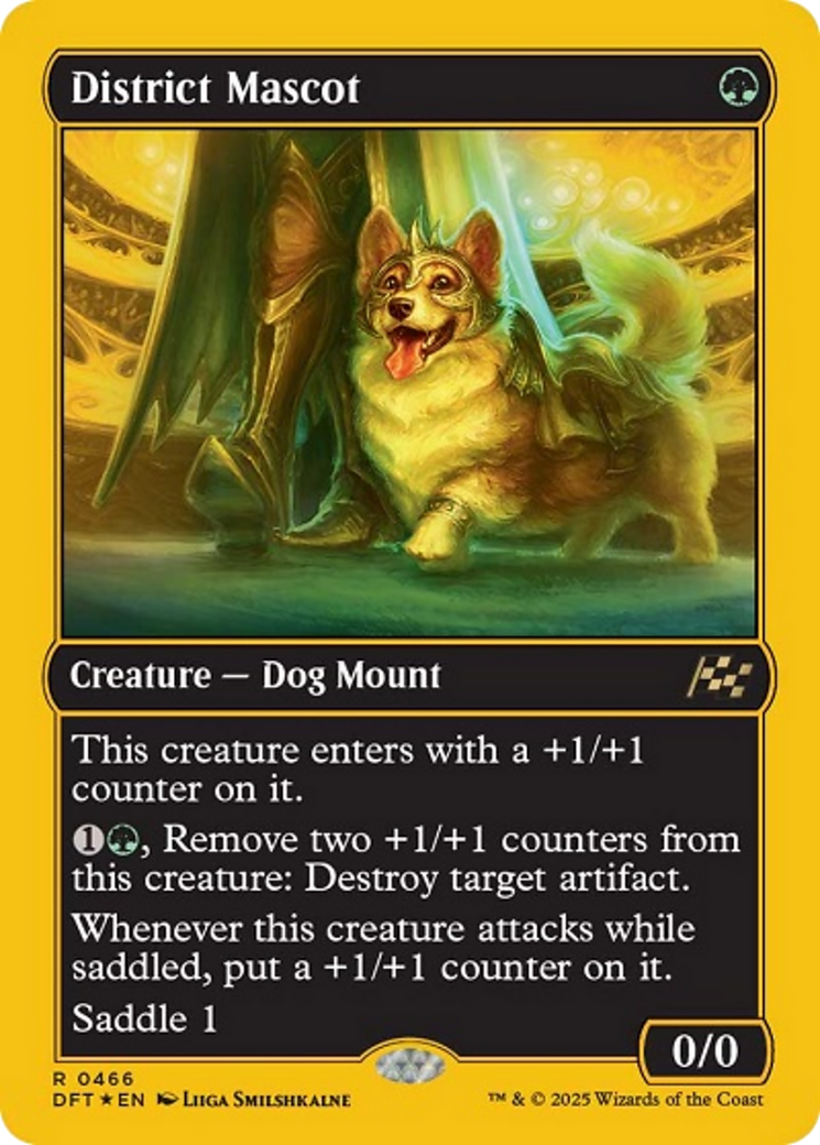District Mascot (First-Place Foil) [Aetherdrift] | Pegasus Games WI