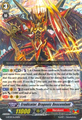 Eradicator, Dragonic Descendant (G-BT09/Re:04EN) [Divine Dragon Caper] | Pegasus Games WI