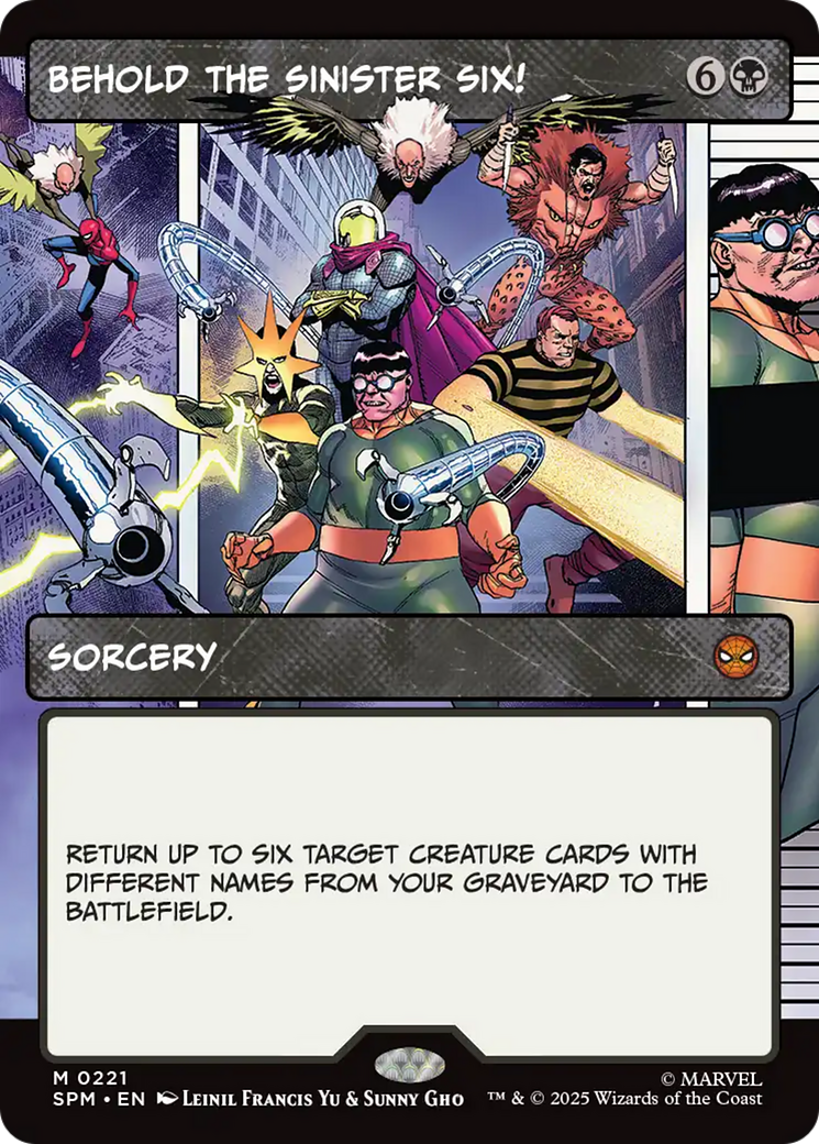 Behold the Sinister Six! (Borderless) [Marvel's Spider-Man] | Pegasus Games WI