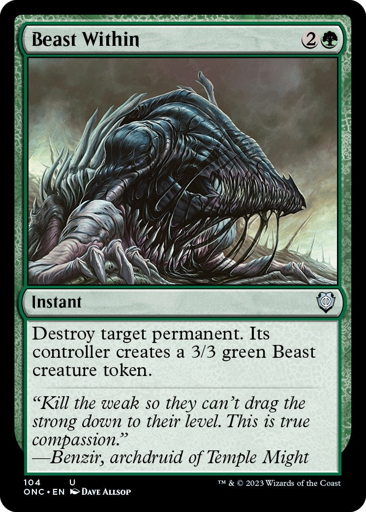 Beast Within [Phyrexia: All Will Be One Commander] | Pegasus Games WI