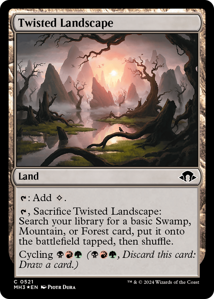 Twisted Landscape (Ripple Foil) [Modern Horizons 3] | Pegasus Games WI