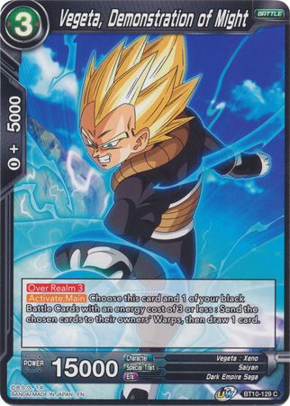 Vegeta, Demonstration of Might (BT10-129) [Rise of the Unison Warrior 2nd Edition] | Pegasus Games WI