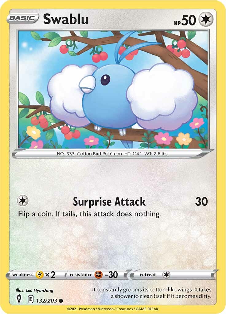 Swablu (132/203) [Sword & Shield: Evolving Skies] | Pegasus Games WI