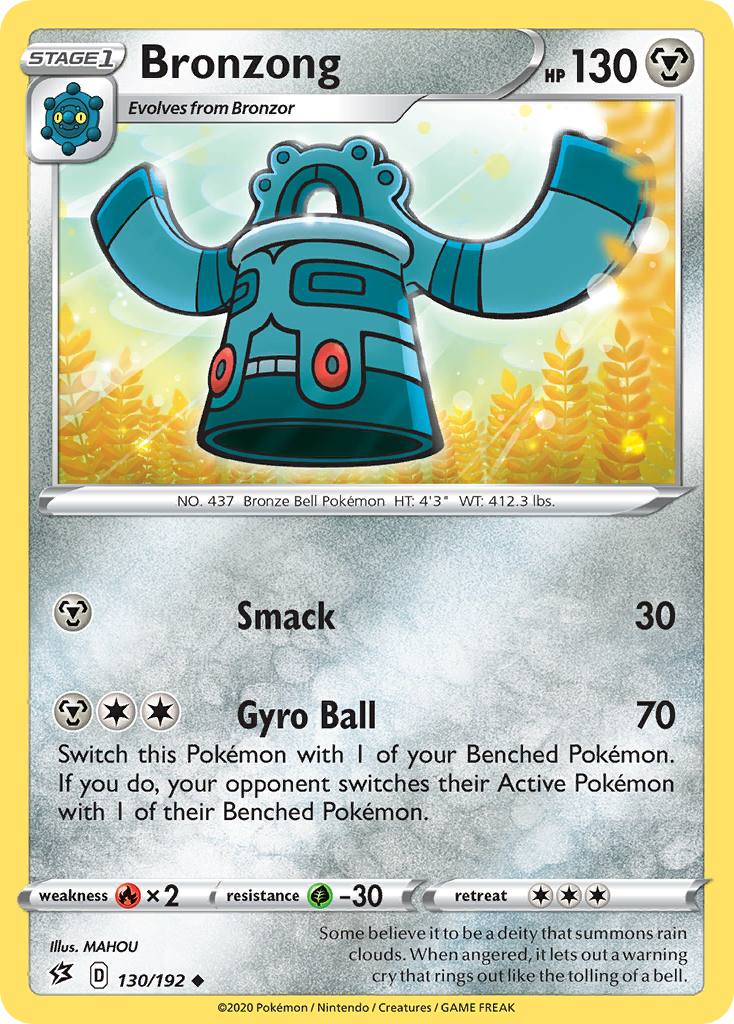 Bronzong (130/192) [Sword & Shield: Rebel Clash] | Pegasus Games WI