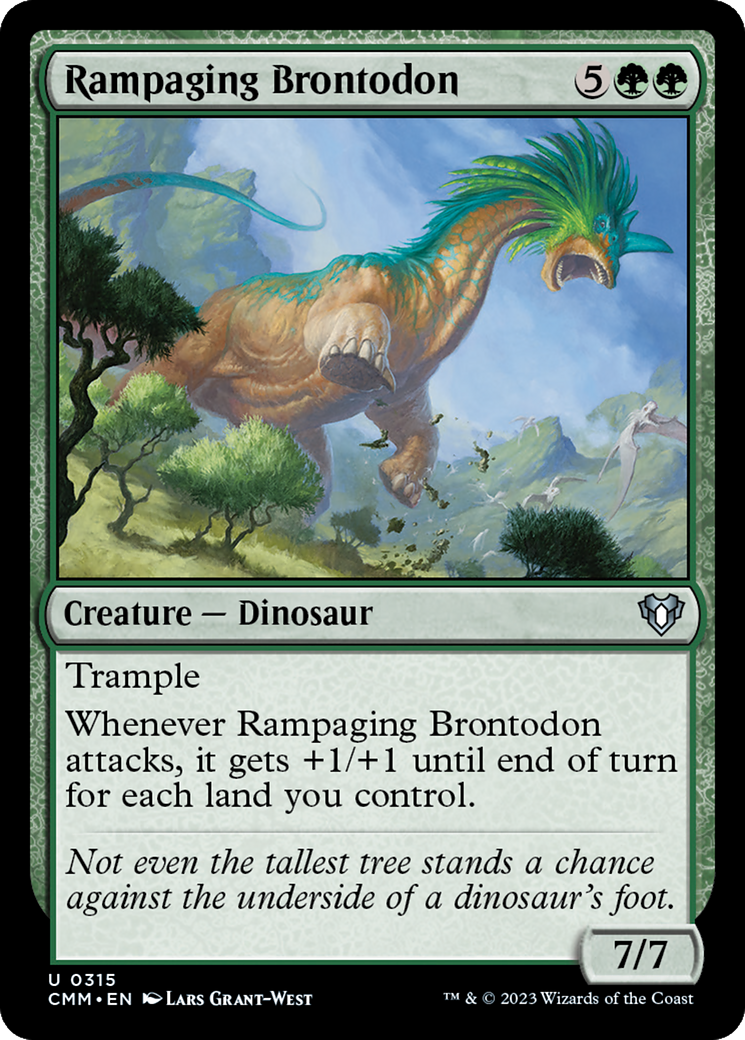 Rampaging Brontodon [Commander Masters] | Pegasus Games WI