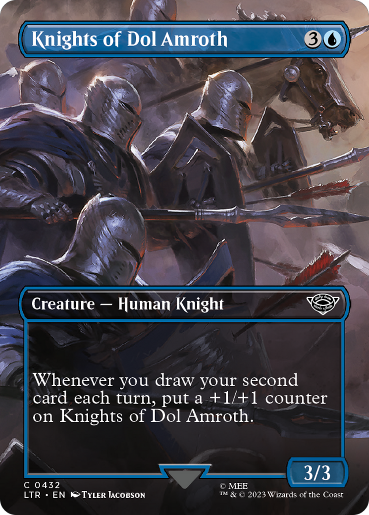 Knights of Dol Amroth (Borderless Alternate Art) [The Lord of the Rings: Tales of Middle-Earth] | Pegasus Games WI