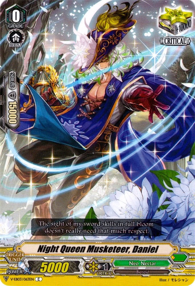 Night Queen Musketeer, Daniel (V-EB03/063EN) [ULTRARARE MIRACLE COLLECTION] | Pegasus Games WI