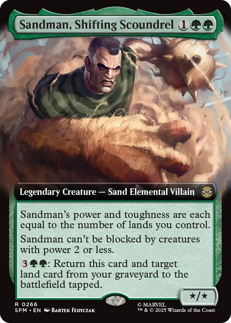 Sandman, Shifting Scoundrel (Extended Art) [Marvel's Spider-Man] | Pegasus Games WI