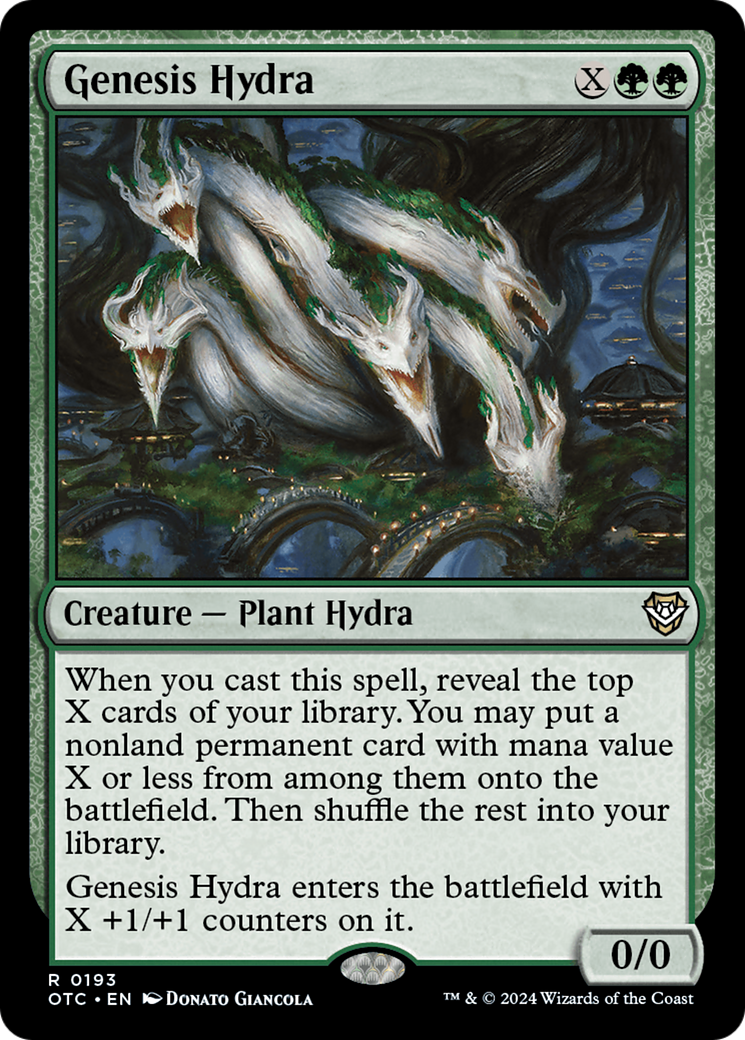 Genesis Hydra [Outlaws of Thunder Junction Commander] | Pegasus Games WI