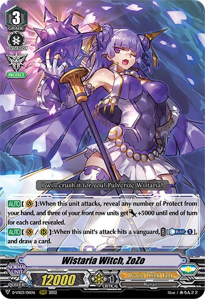 Wistaria Witch, ZoZo (D-VS03/011EN) [V Clan Collection Vol.3] | Pegasus Games WI
