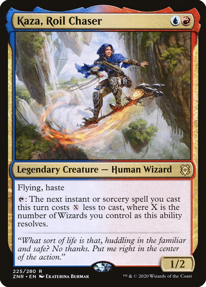 Kaza, Roil Chaser (Promo Pack) [Zendikar Rising Promos] | Pegasus Games WI