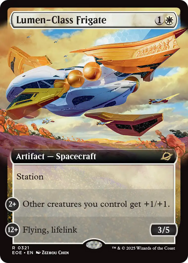 Lumen-Class Frigate (Extended Art) [Edge of Eternities] | Pegasus Games WI