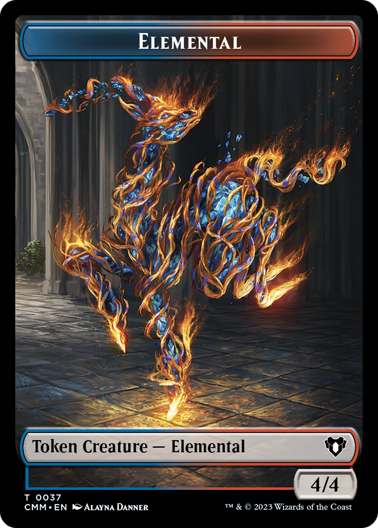 Elemental Token (37) [Commander Masters Tokens] | Pegasus Games WI