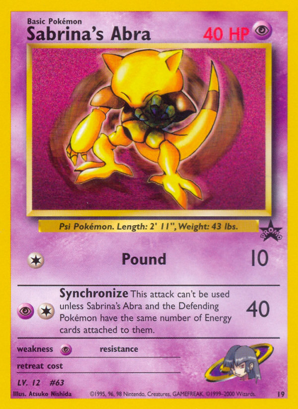 Sabrina's Abra (19) [Wizards of the Coast: Black Star Promos] | Pegasus Games WI