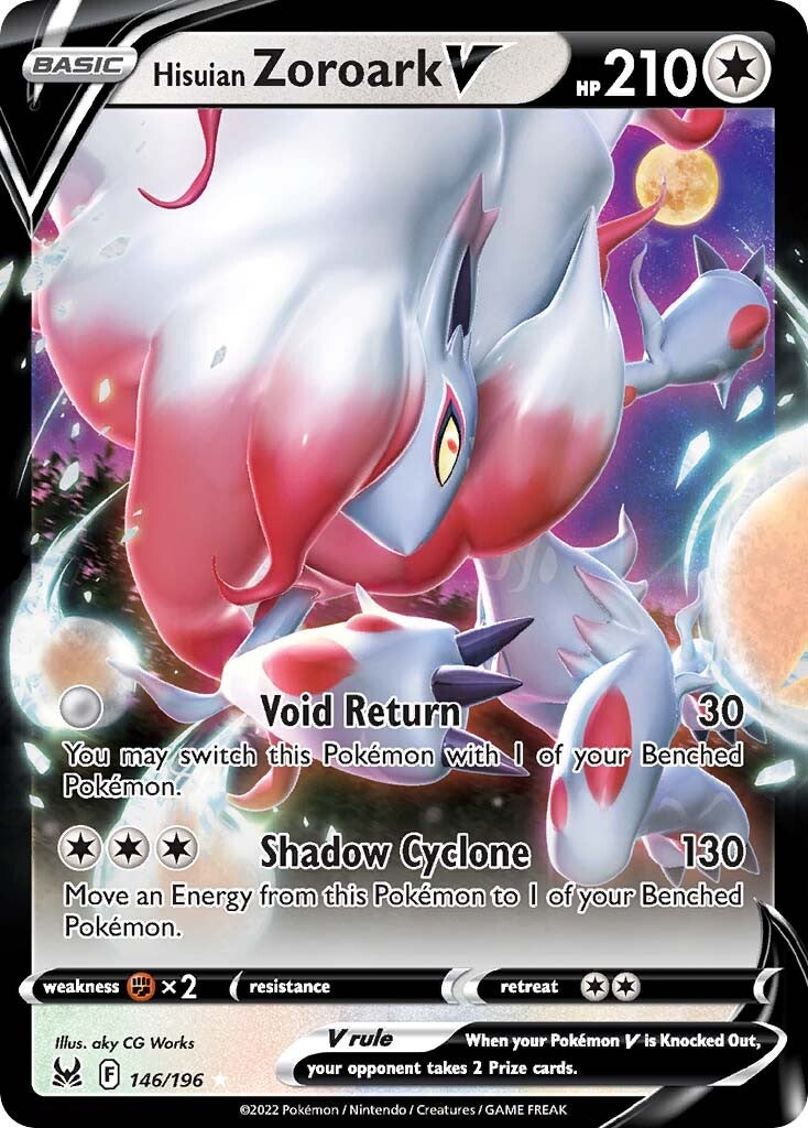 Hisuian Zoroark V (146/196) [Sword & Shield: Lost Origin] | Pegasus Games WI