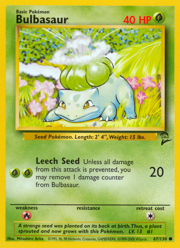 Bulbasaur (67/130) [Base Set 2] | Pegasus Games WI