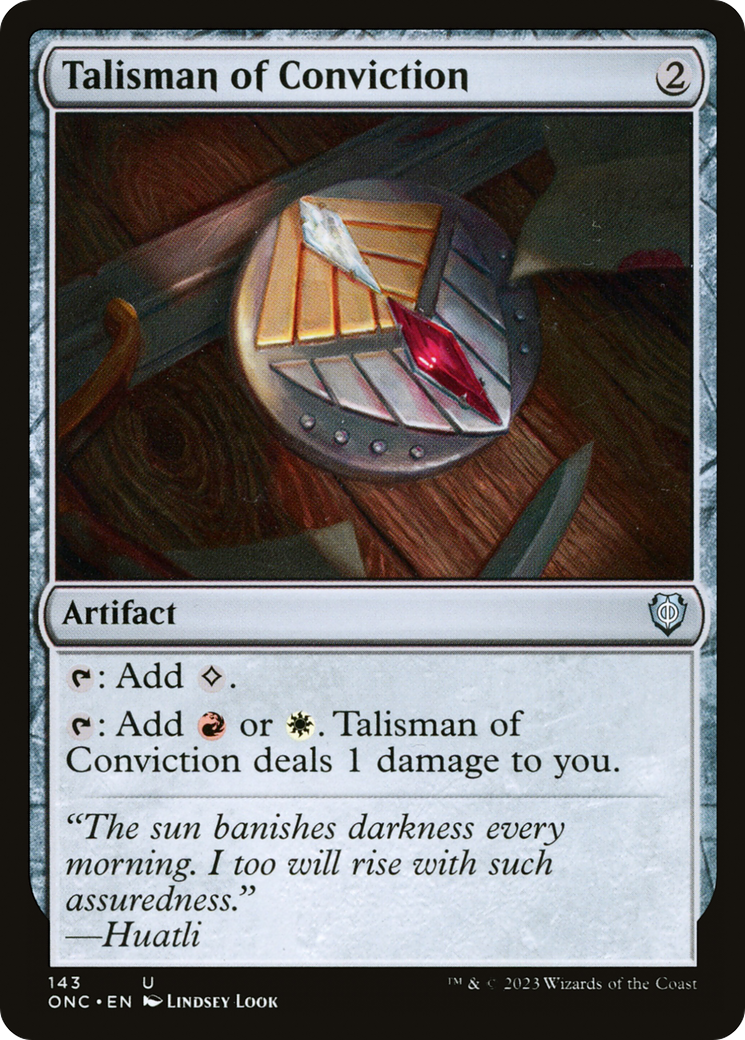 Talisman of Conviction [Phyrexia: All Will Be One Commander] | Pegasus Games WI