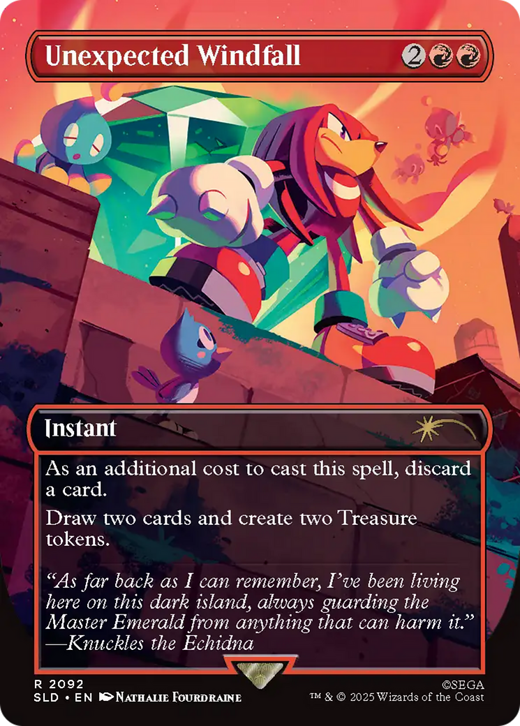 Unexpected Windfall (2092) (Rainbow Foil) [Secret Lair Drop Series] | Pegasus Games WI