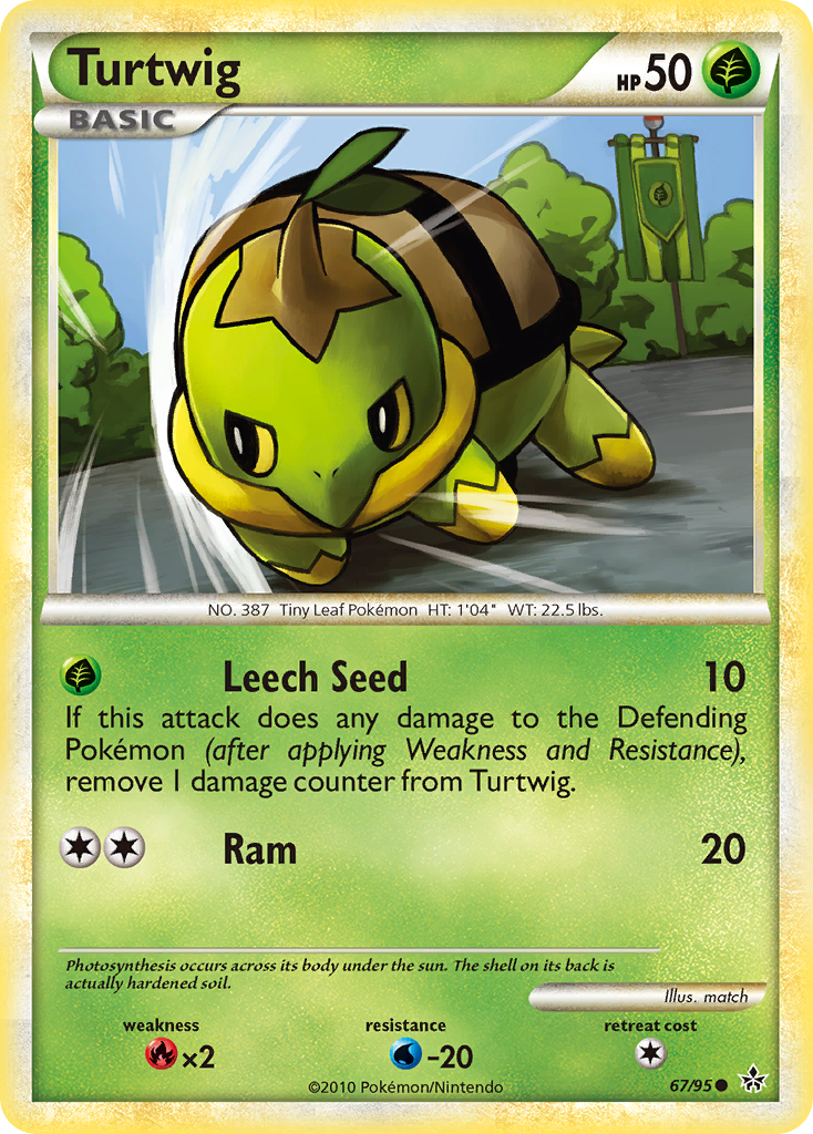 Turtwig (67/95) [HeartGold & SoulSilver: Unleashed] | Pegasus Games WI