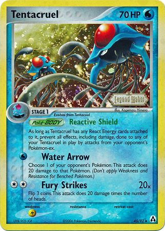 Tentacruel (45/92) (Stamped) [EX: Legend Maker] | Pegasus Games WI