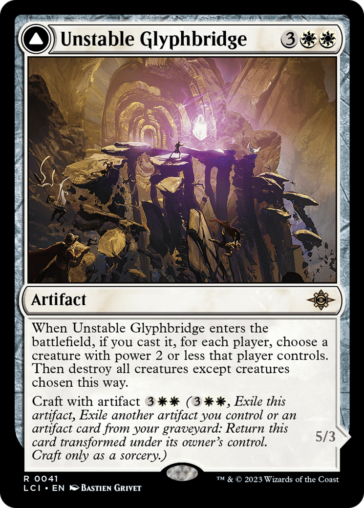 Unstable Glyphbridge // Sandswirl Wanderglyph [The Lost Caverns of Ixalan] | Pegasus Games WI