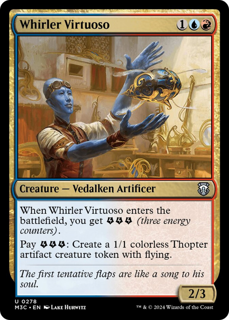 Whirler Virtuoso (Ripple Foil) [Modern Horizons 3 Commander] | Pegasus Games WI