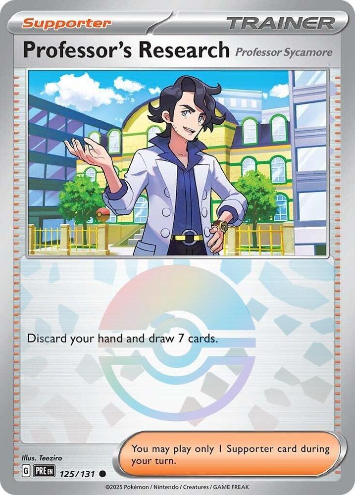 Professor's Research (125/131) [Professor Sycamore] (Poke Ball Pattern) [Scarlet & Violet: Prismatic Evolutions] | Pegasus Games WI