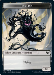 Fractal // Inkling Double-Sided Token [Strixhaven: School of Mages Tokens] | Pegasus Games WI